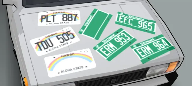 Hawaii & Vermont Plate Pack Livery