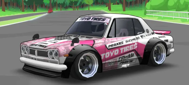 Toyotires Pink Hakosuka Livery