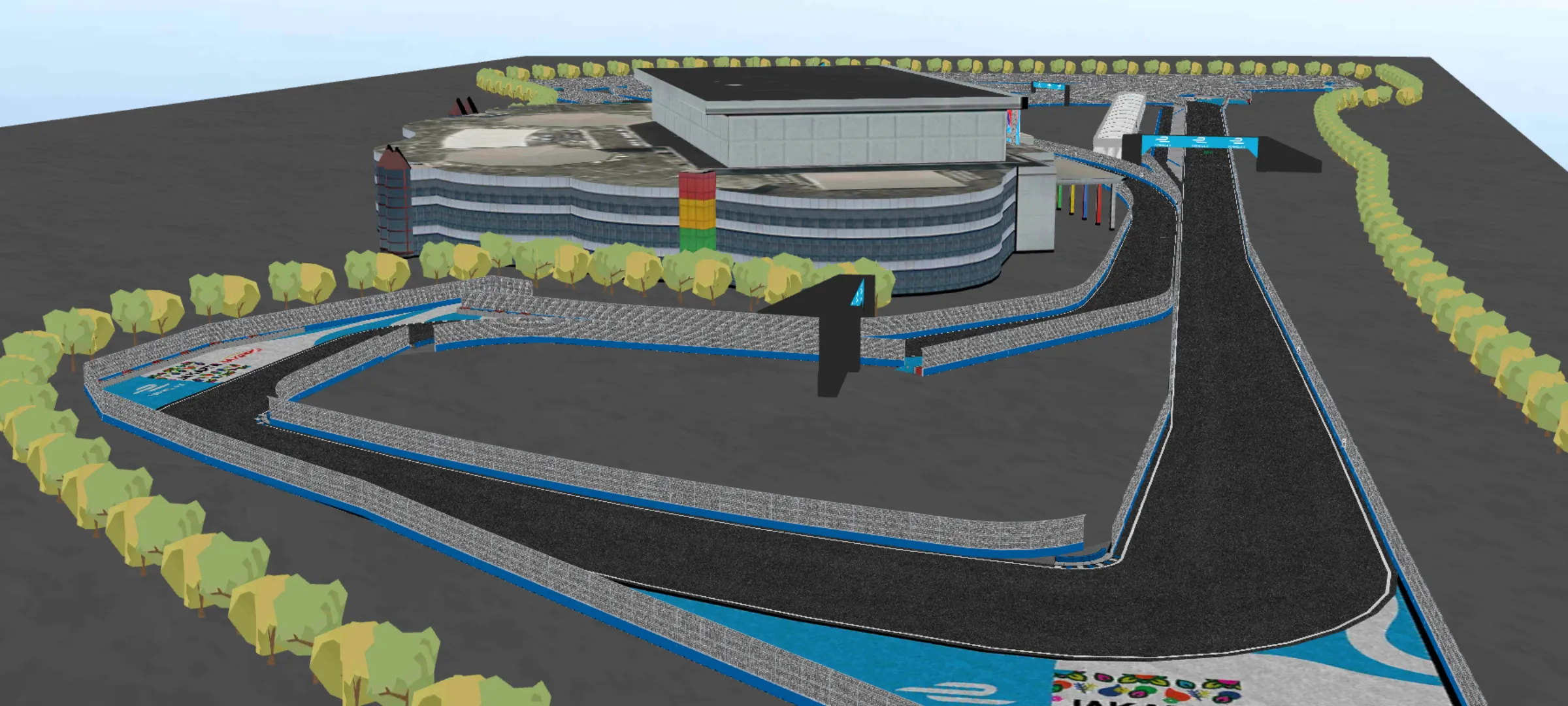 Jakarta International E-Prix Circuit map mod 0.3.6 - screenshot 5