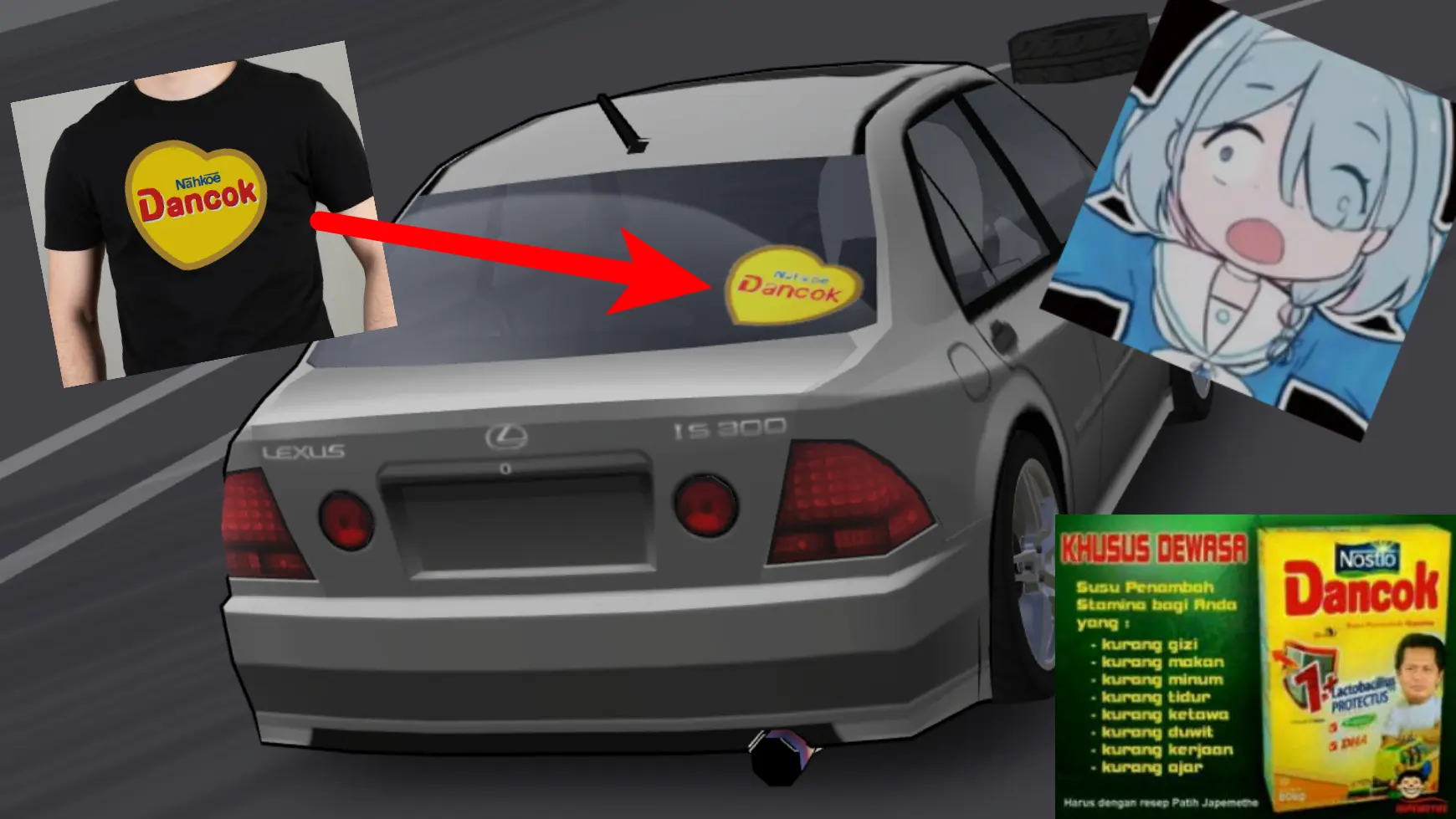 Dancok meme sticker