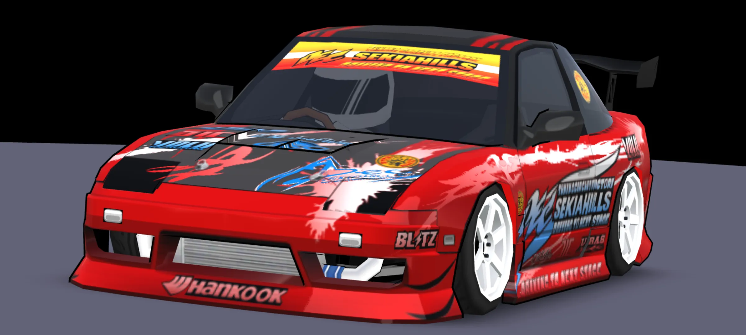 Red And White Sekia 180SX Livery - screenshot 2