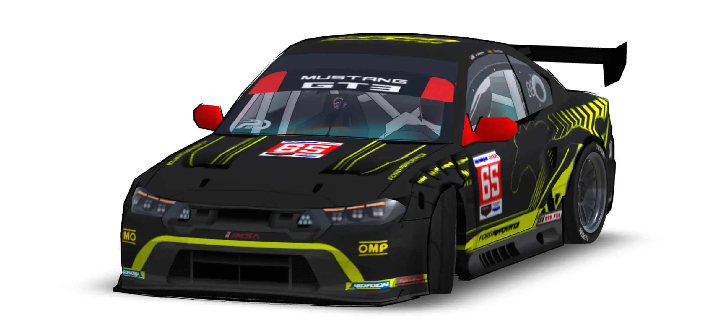 Ford Mustang GT3 "Liquid carbon" special livery