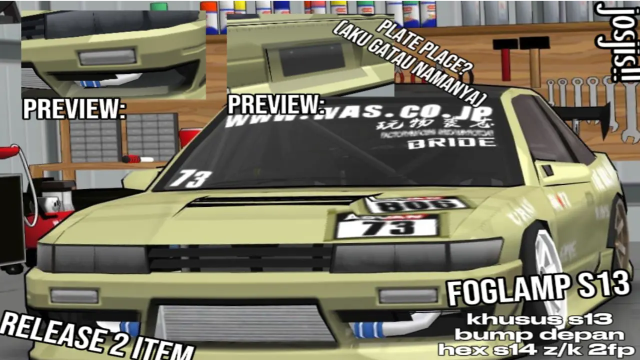 Foglamp For S13 And Plate Palce