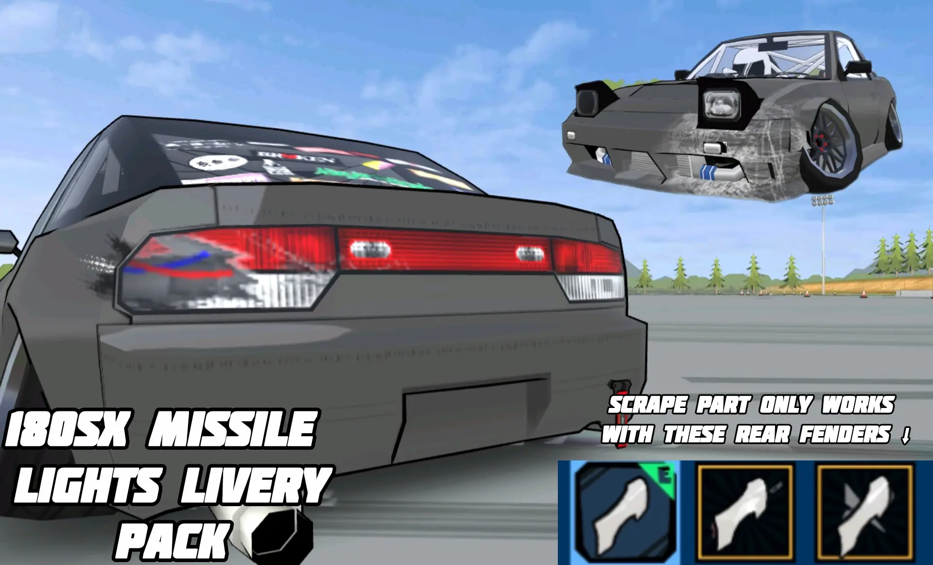 180SX Missile Lights Livery - Image 1