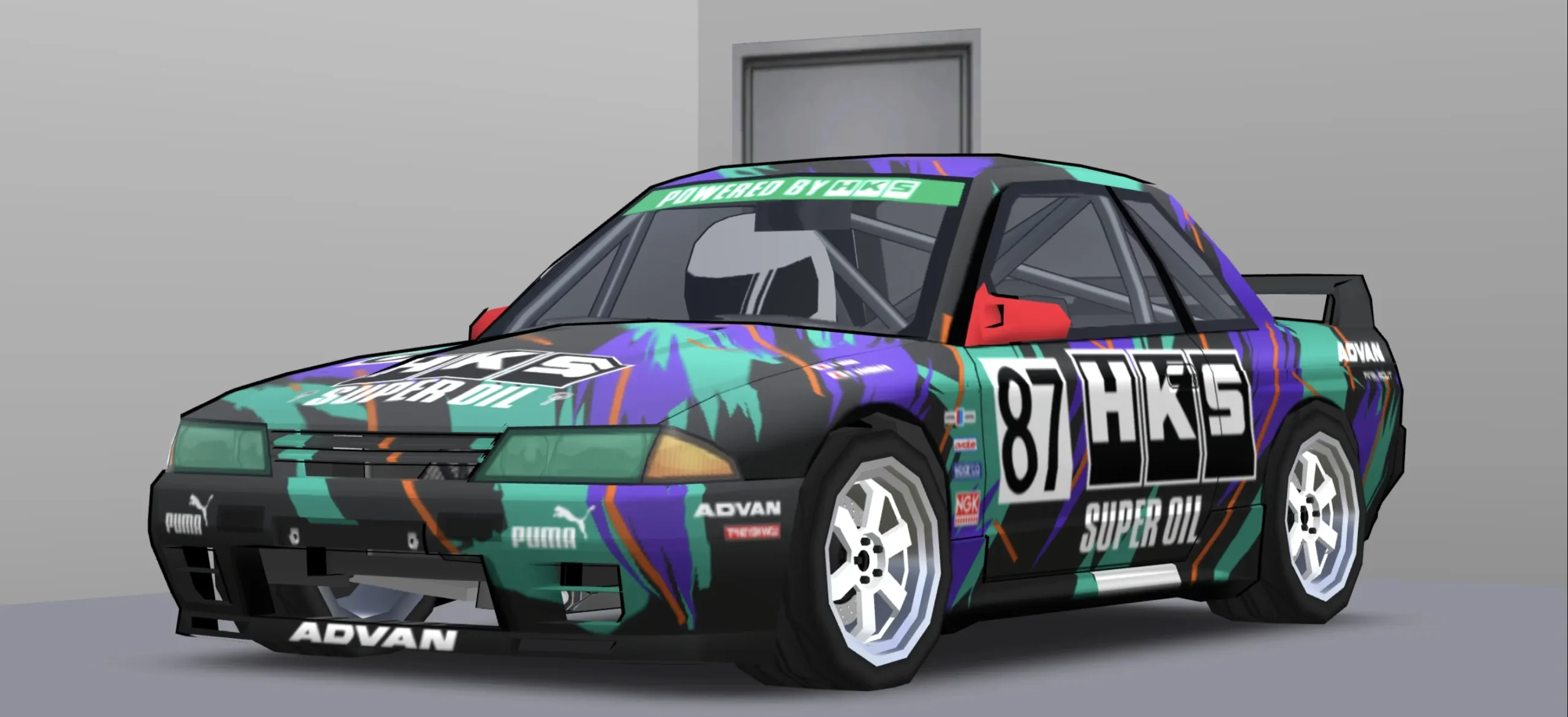 Nissan R32 JTCC – HKS Super Oil Livery - Image 1