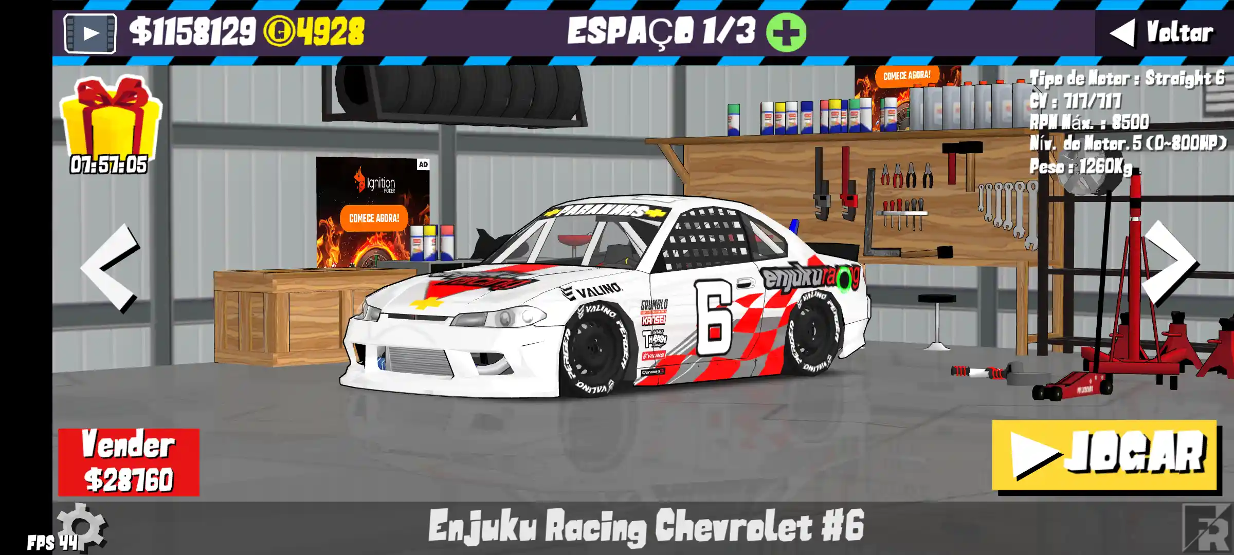 NASCAR Enjuku Racing Chevrolet #6